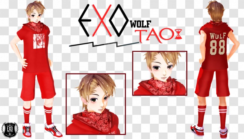 Wolf EXO Model DeviantArt K-pop - Boy Transparent PNG