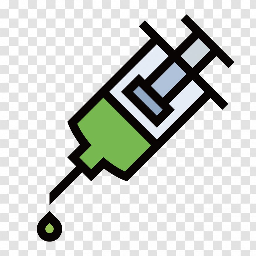 Syringe Icon - Noun Project - Green Needle Tube Transparent PNG