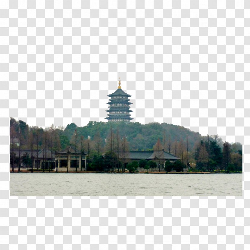 West Lake Leifeng Pagoda Wuyue - Skyline - Landscape Pictures Transparent PNG