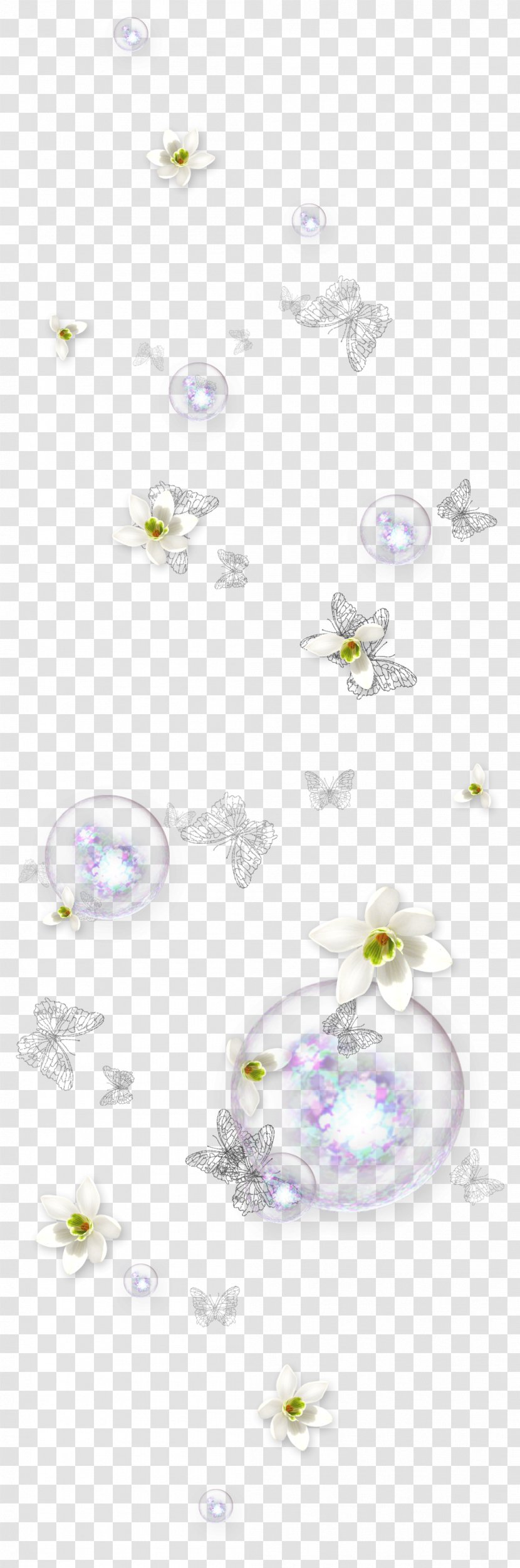 Painting Ornament Drawing Clip Art - Floating Flower Transparent PNG