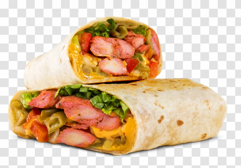 Tandoori Chicken Wrap Fast Food Breakfast Sandwich Kati Roll Transparent PNG