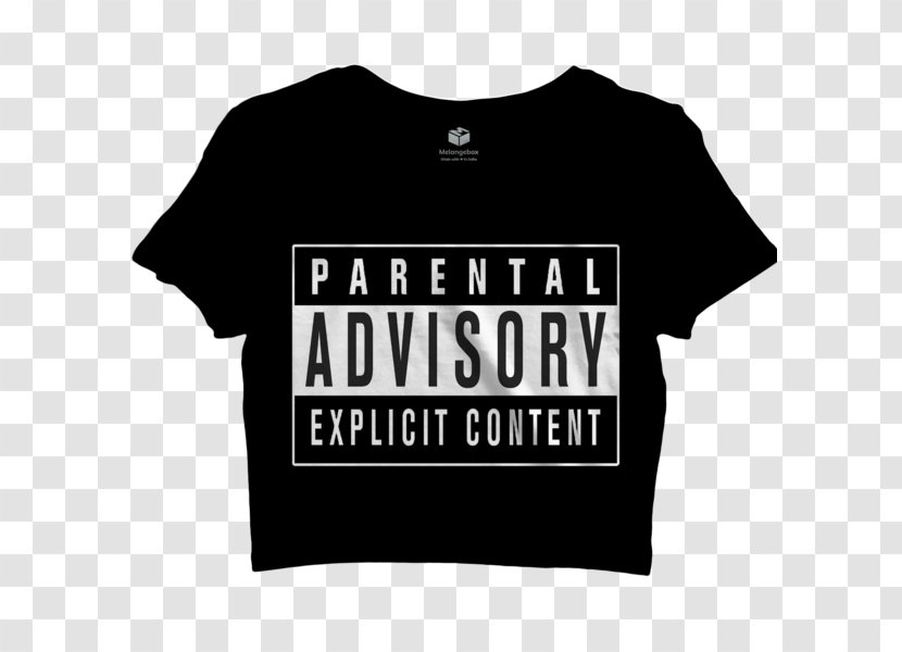 T-shirt Parental Advisory Crop Top Label - Watercolor Transparent PNG