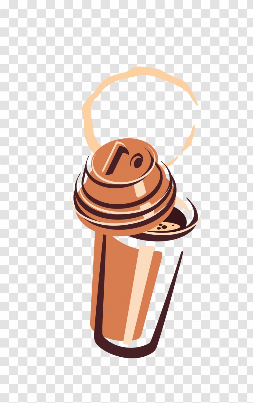 Coffee Cup Cafe Drawing - Flavor - Hand-painted Cartoon Transparent PNG