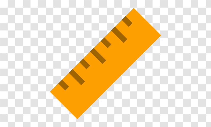Ruler Clip Art - Orange - Yellow Transparent PNG