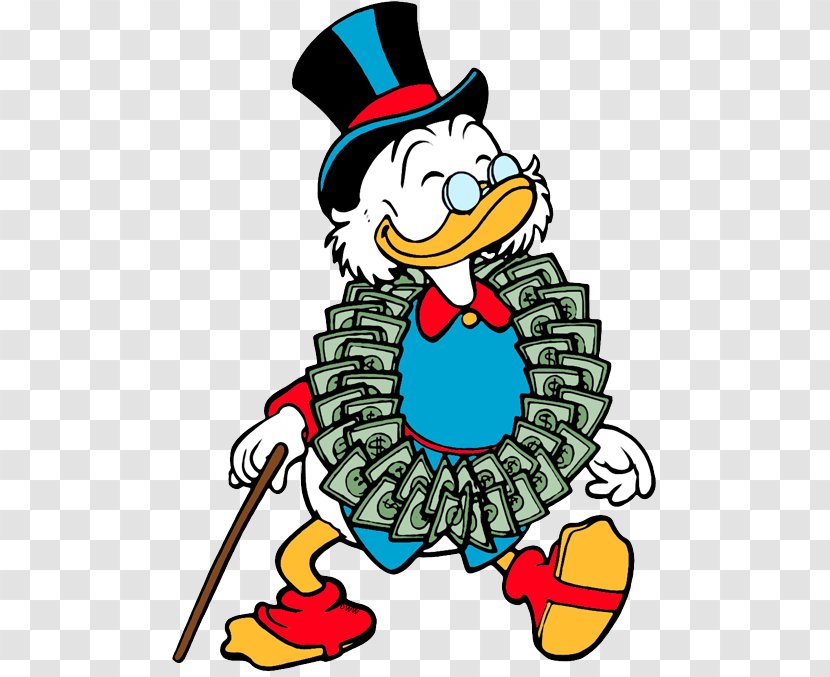 Scrooge McDuck Donald Duck Ebenezer Magica De Spell Clip Art - Huey Dewey And Louie Transparent PNG