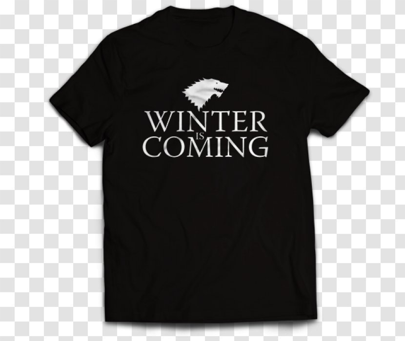 T-shirt Sleeve Top Clothing - White - Winter Is Coming Transparent PNG