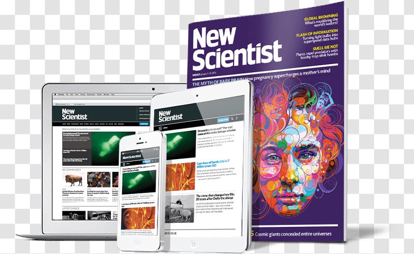 New Scientist Magazine Subscription Business Model Technology Science - Digital Journalism - Tablet Printing Transparent PNG