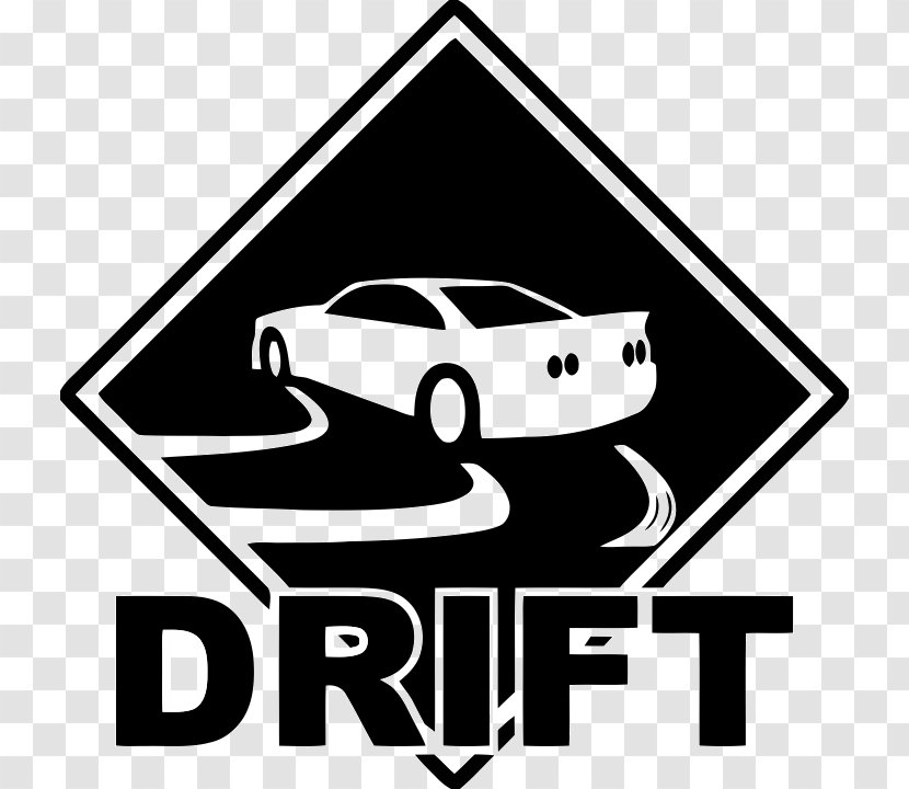 Drifting Sticker Decal Car Logo - Monochrome Photography - Drift Transparent PNG