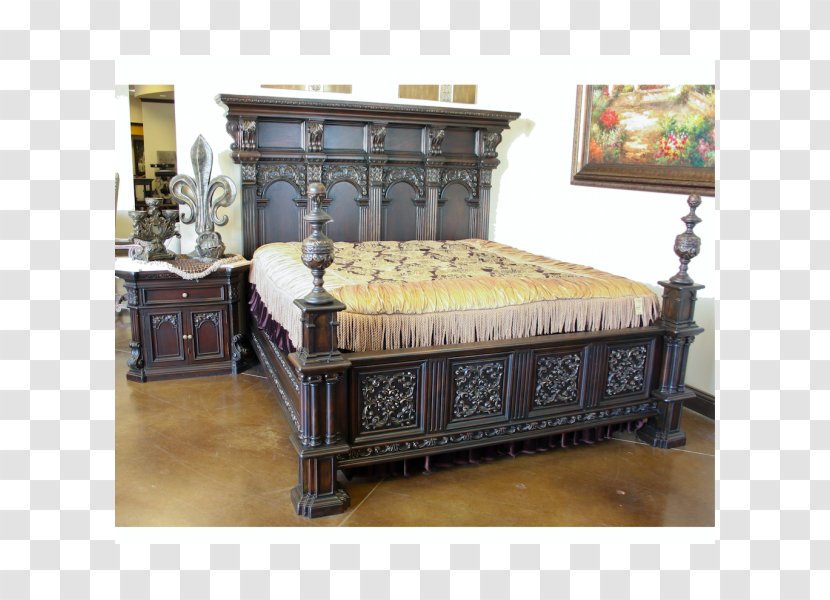 Bed Frame Antique - Wood Transparent PNG