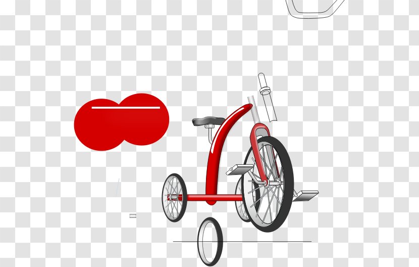 Tricycle Bicycle Frames Clip Art Sticker - Radio Flyer Classic Transparent PNG