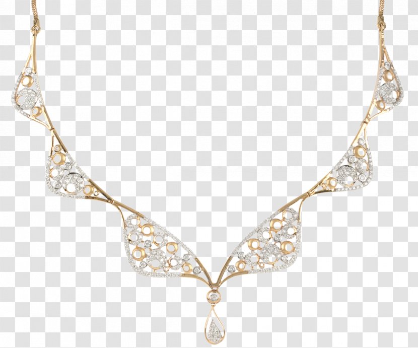 Earring Jewellery Necklace Chain Diamond - Silver Transparent PNG