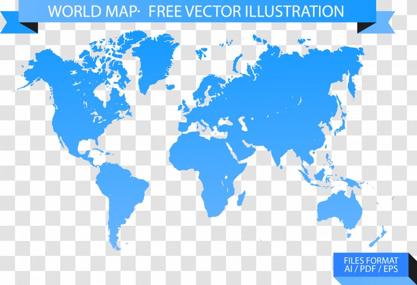 World Map Globe - Vector Illustration Transparent PNG