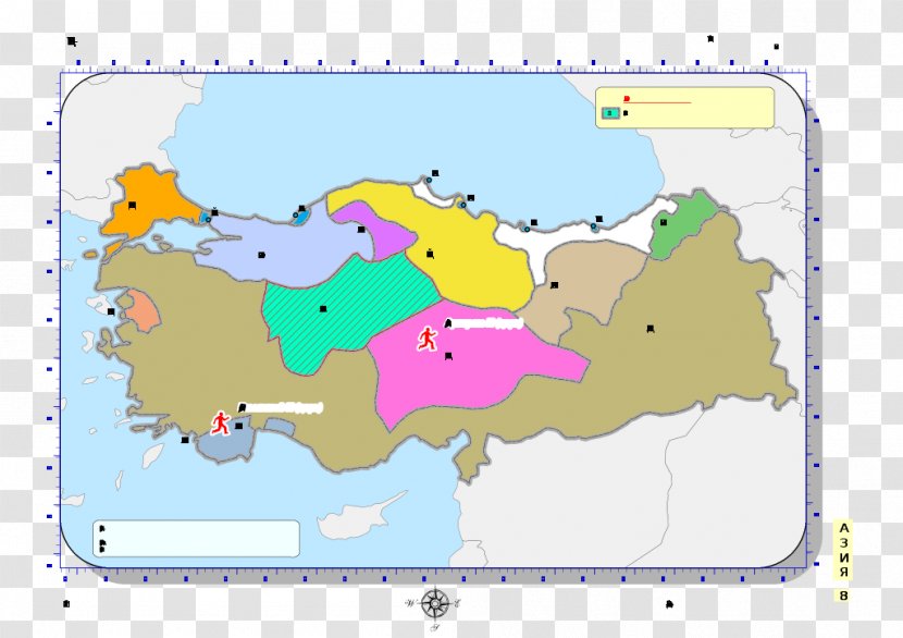 Ecoregion Water Resources Line Point Map Transparent PNG