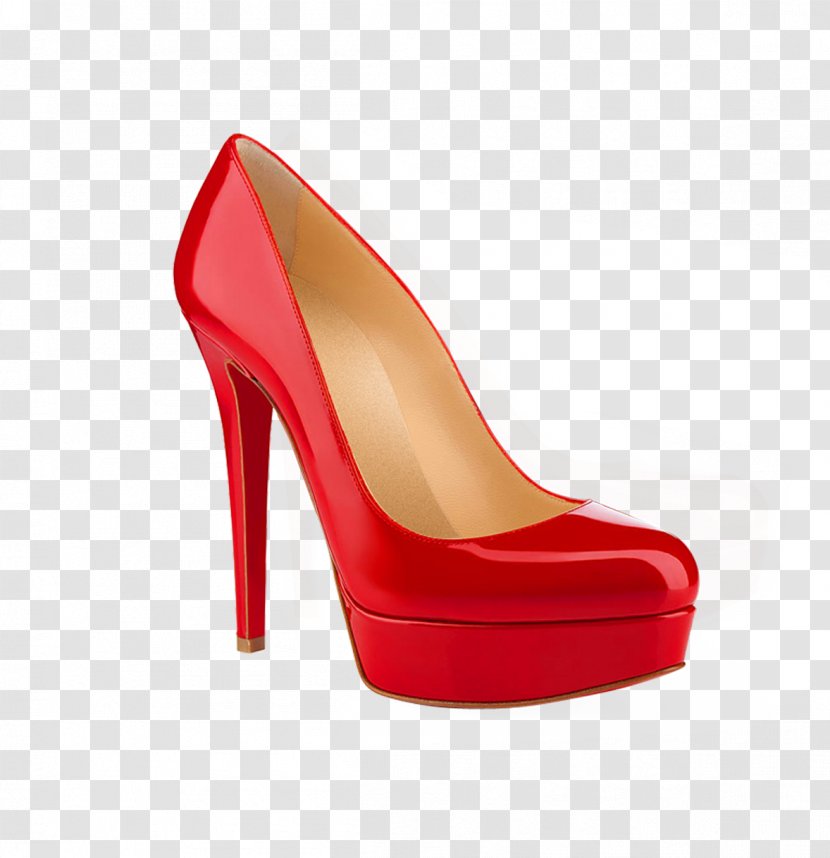 High-heeled Footwear - High Heeled - Ms. Creative Red Heels Transparent PNG