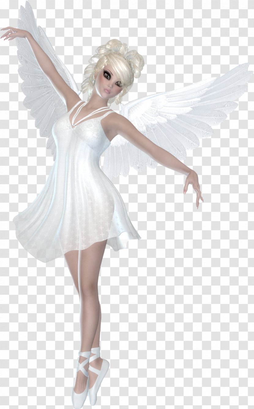 Shoulder Costume Fairy - Flower - Beautiful White 3D Angel Transparent PNG