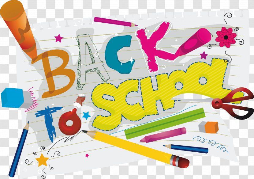 School Drawing - Back To Transparent PNG