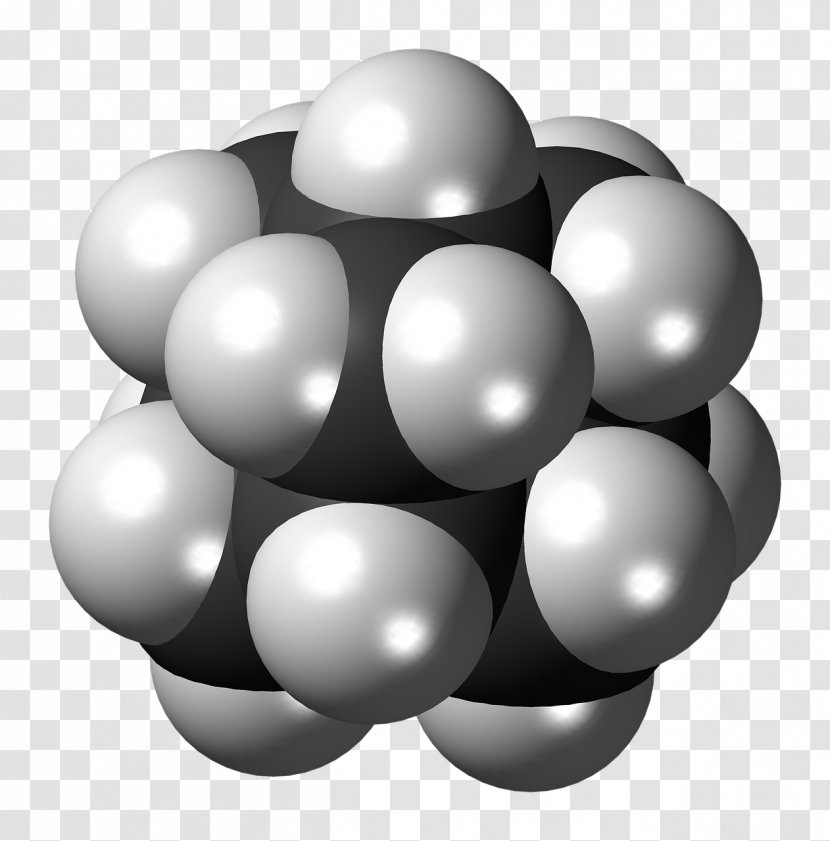 Adamantane Diamondoid Information - Black And White - Molekul Transparent PNG