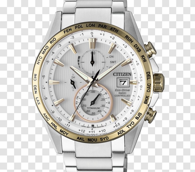 Eco-Drive Citizen Holdings Radio Clock Watch Chronograph - Movement Transparent PNG