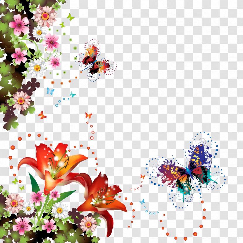 Picture Frames Floral Design Cut Flowers Clip Art - Tree - Flower Transparent PNG