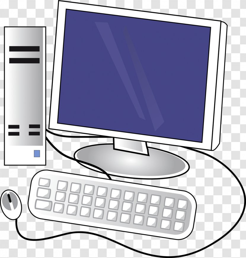 Computer Keyboard Desktop Computers Personal Clip Art - Network - Pc Transparent PNG