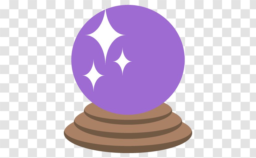 Crystal Ball Emoji Sphere Clip Art - Violet - Purple Transparent PNG
