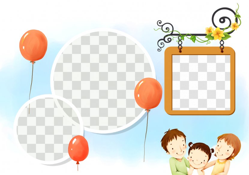 Template Child Download - Happy Family Photos Templates Transparent PNG