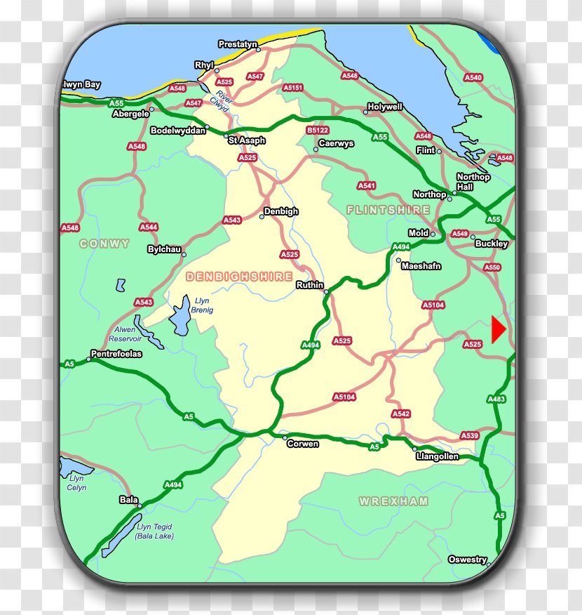 Denbighshire Flintshire World Map Wrexham Transparent PNG