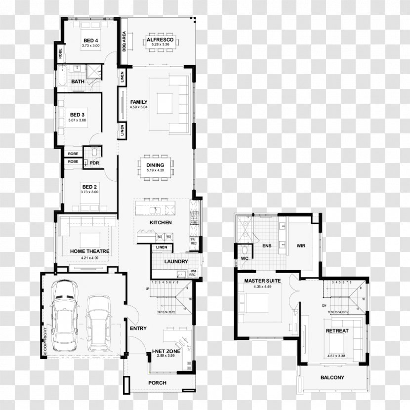 Floor Plan Line - Design M Transparent PNG