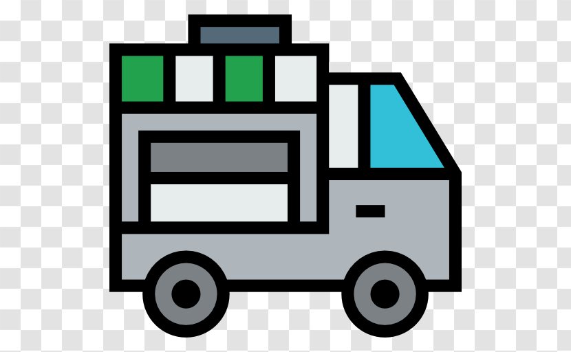 Car Van Truck Clip Art - Vehicle - Food Transport Transparent PNG