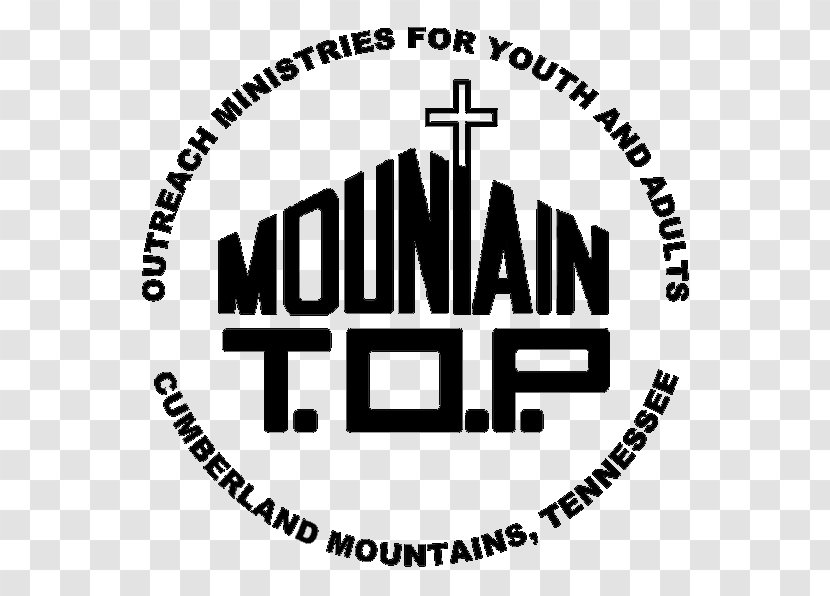 Tennessee Mountain T.O.P. Logo Top Brand - Black And White Transparent PNG