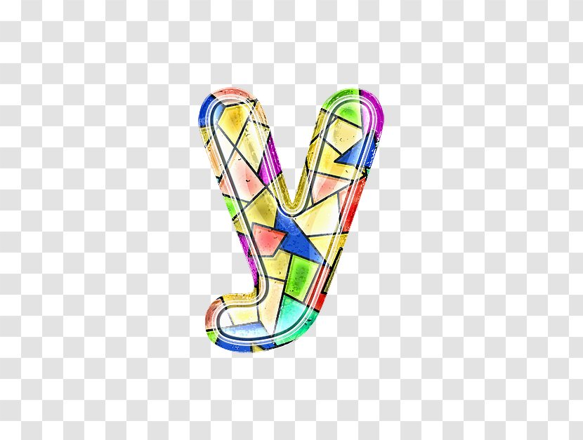 Stained Glass Letter - Shoe - Y Transparent PNG