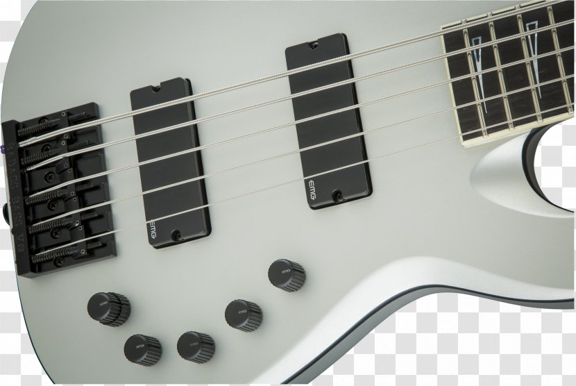Bass Guitar Acoustic-electric Electronic Musical Instruments - String - Silver Microphone Transparent PNG