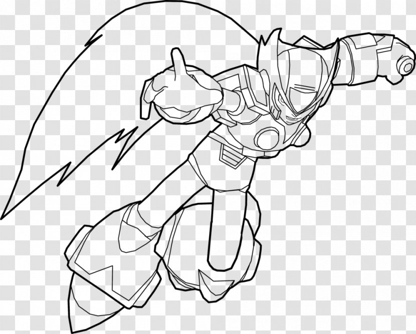 Line Art Drawing Cartoon Fan /m/02csf - Megaman X Transparent PNG