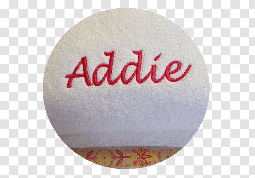 Font Brand - Text - Embroidered Towels Transparent PNG