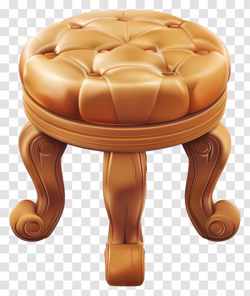 Stool - Round Wooden Stool Transparent PNG