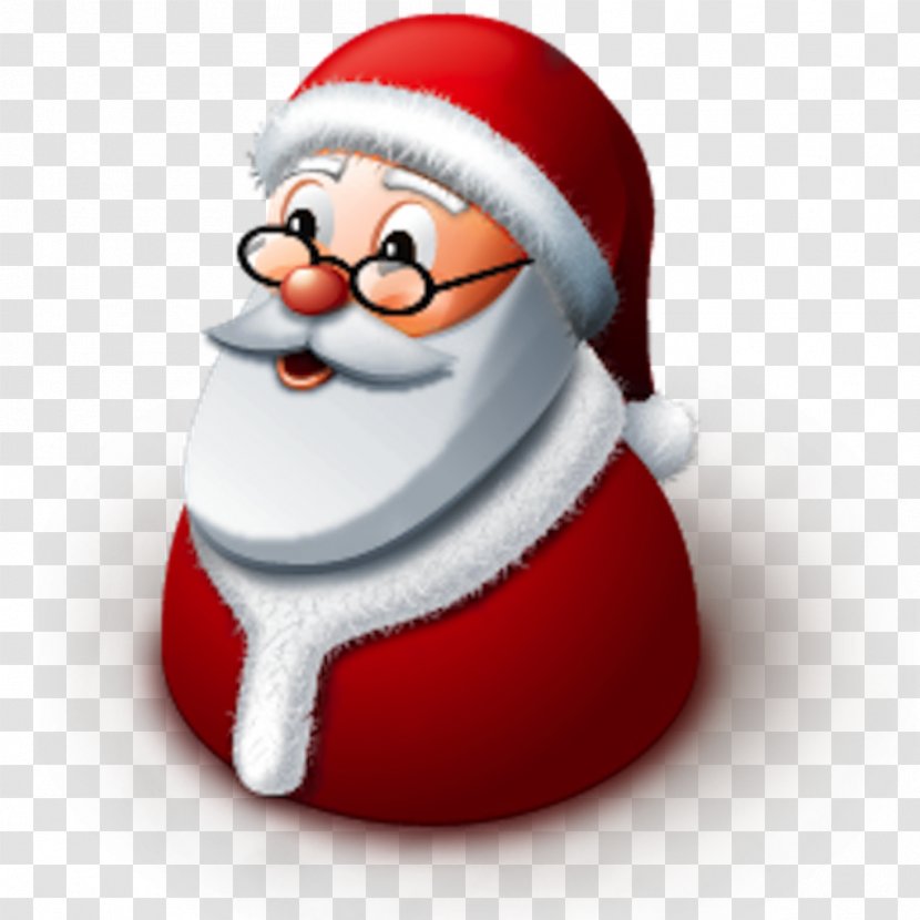 Santa Claus Christmas Day Apple Icon Image Format - Cartoon Transparent PNG