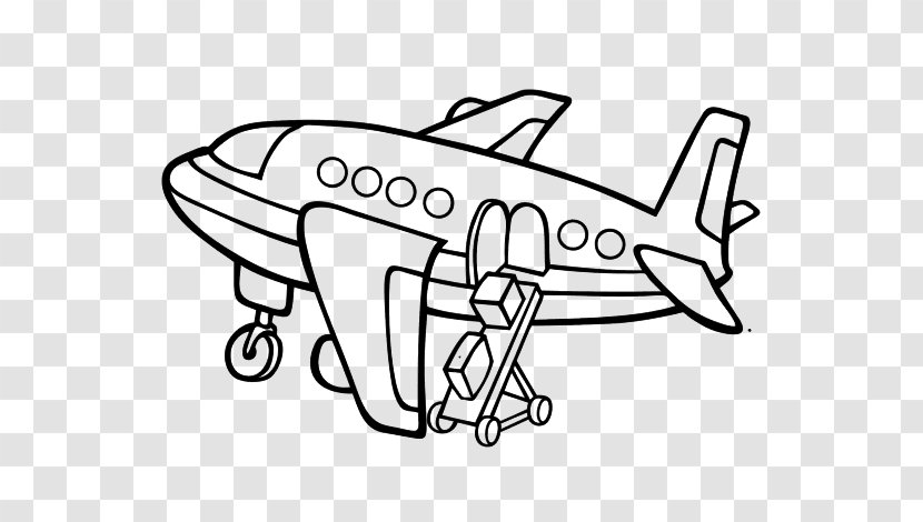 Airplane Drawing - Wing - Aircraft Engine Aerospace Engineering Transparent PNG