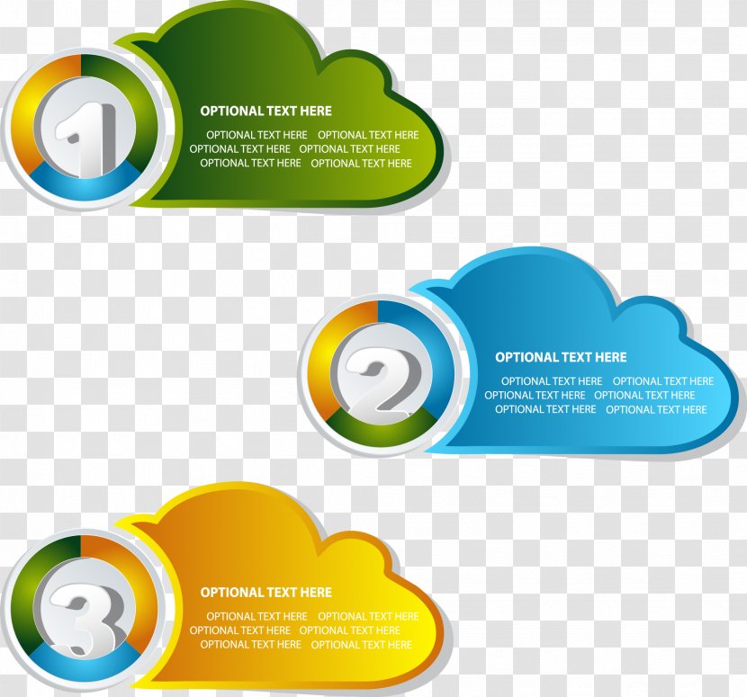Vector Colorful Clouds ID Box - Green - Area Transparent PNG