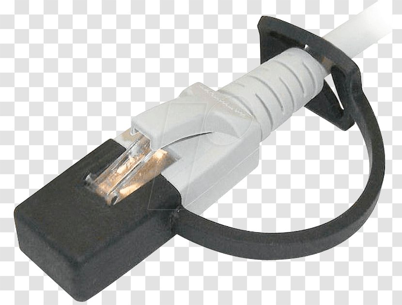 Electrical Cable Registered Jack Connector Patch Ethernet - Capuchon - Power Transparent PNG