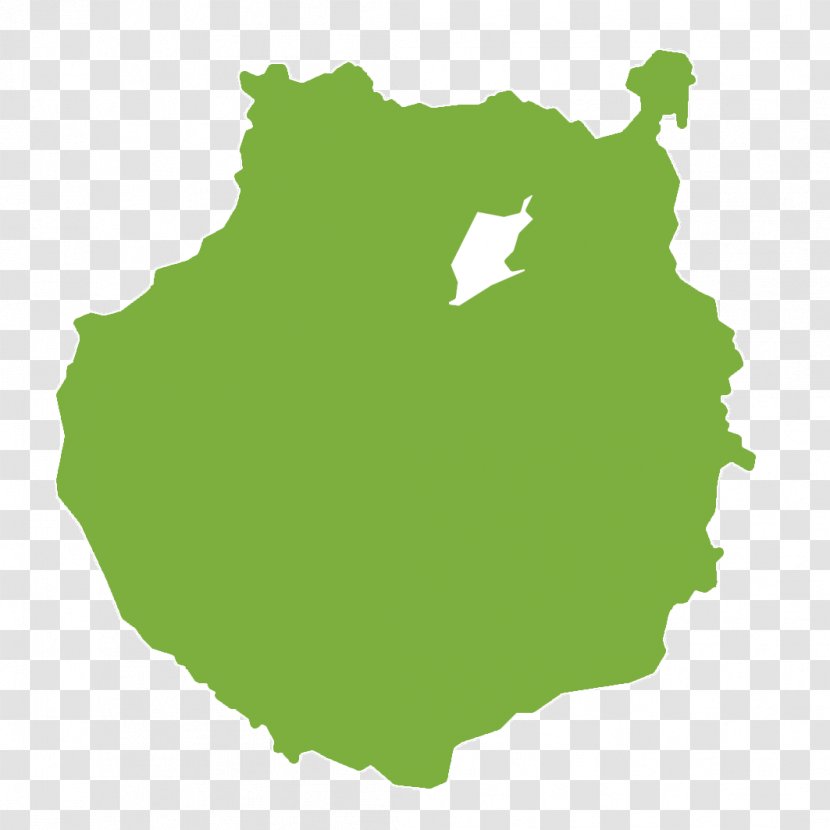 Gran Canaria Map - Green Transparent PNG