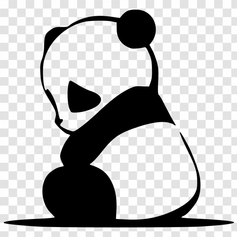 Giant Panda Sticker Decal Bear Image - Headgear Transparent PNG