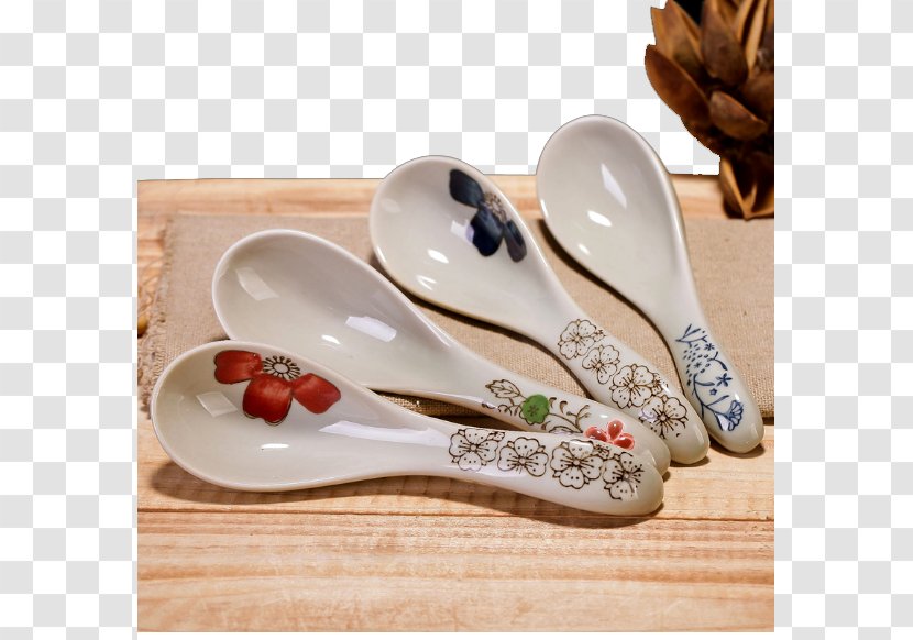 Jingdezhen Soup Spoon Ceramic Tableware - Chinese - No. Stirring Transparent PNG