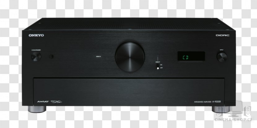 Audio Power Amplifier Onkyo A-9000R Elite Integrated Stereo A-9070 [black] - Av Receiver Transparent PNG