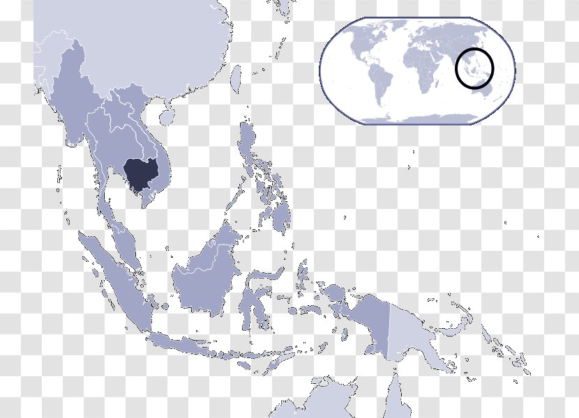 Laos Phnom Penh China World Map - Area Transparent PNG