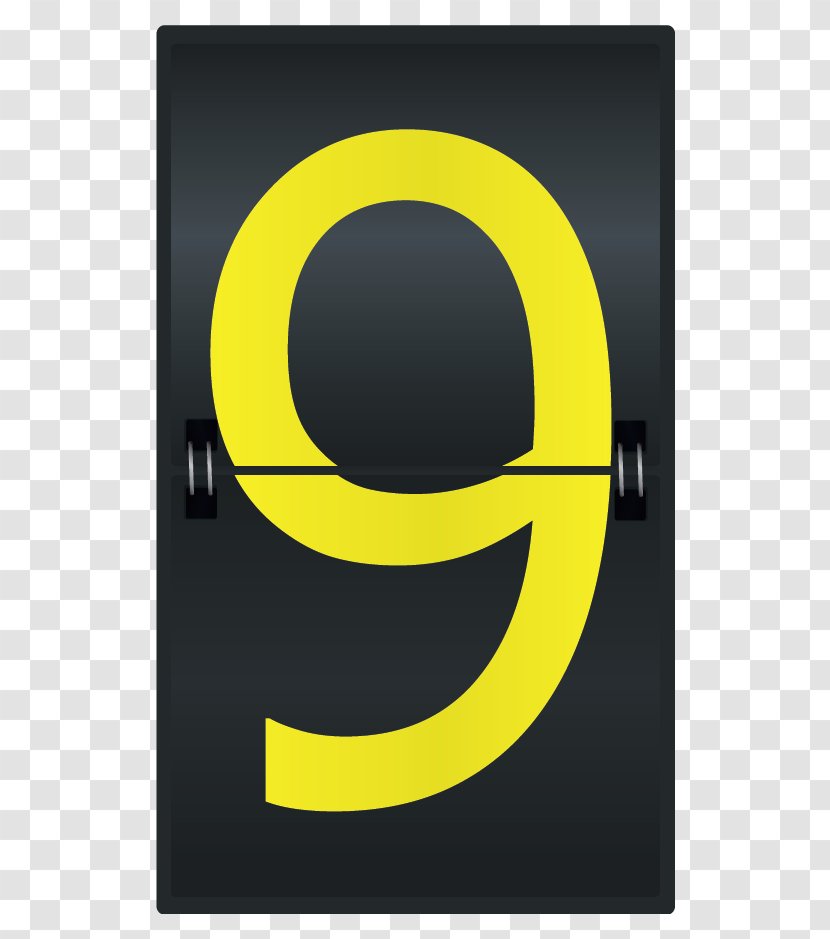 Numerical Digit Numeral System Decimal Number Symbol - Art - Sports Counter Nine Clipart Image Transparent PNG