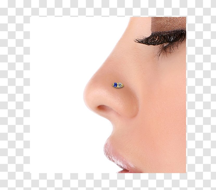 Earring Nose Piercing Body Jewellery Nese Septum-piercing - Forehead - Gold Transparent PNG