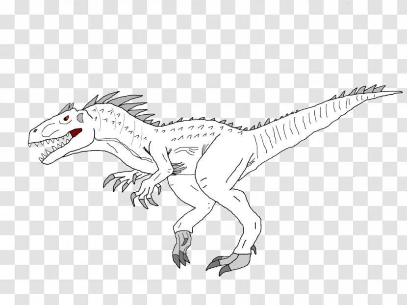 LEGO 75919 Jurassic World Indominus Rex Breakout Lego Coloring Book Drawing - Reptile - Black And White Transparent PNG