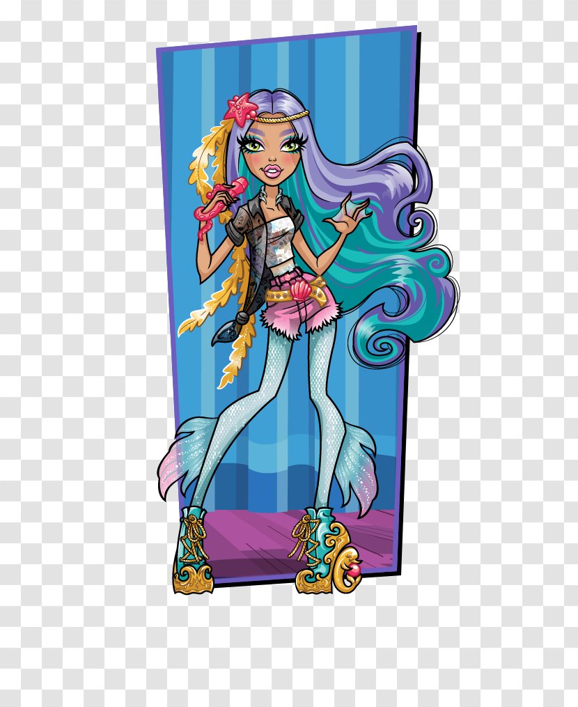 Madison Beer Monster High Lagoona Blue Doll Ever After - Enchantimals Transparent PNG