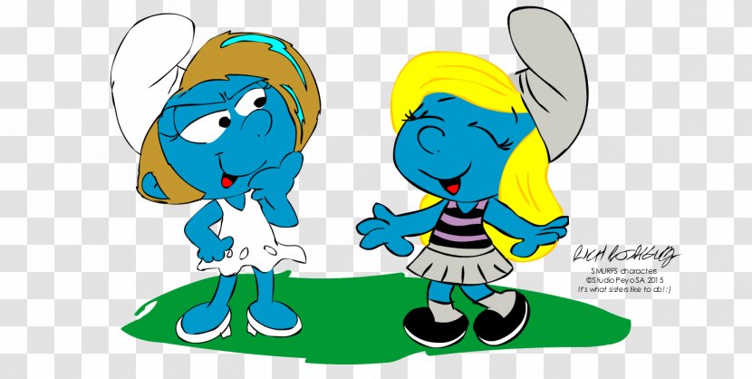 Smurfette The Smurflings Vexy Papa Smurf Baby - Silhouette Transparent PNG
