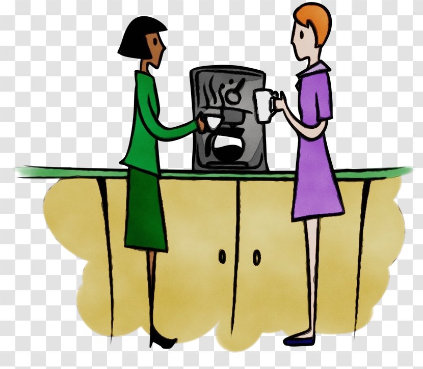 Cartoon Clip Art Conversation Table Furniture - Sharing Transparent PNG